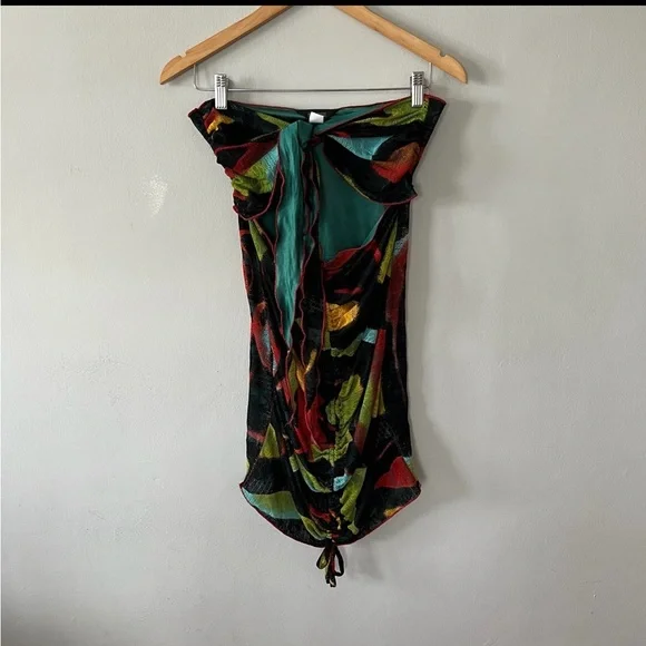 Kim Shui Green Swirl Wrap Dress - Picture 5 of 10
